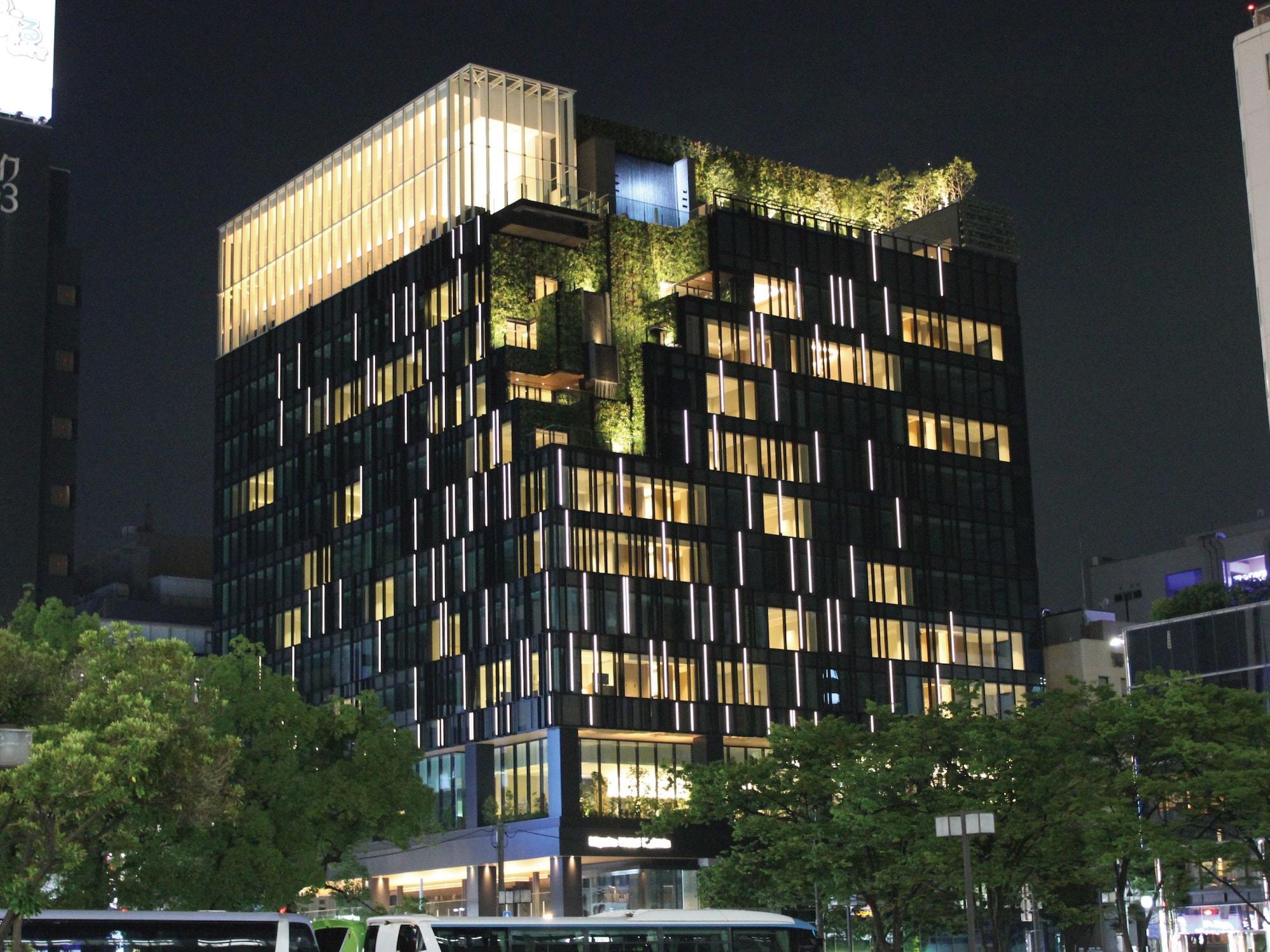 Miyako Hotel Hakata Фукуока Экстерьер фото The hotel at night