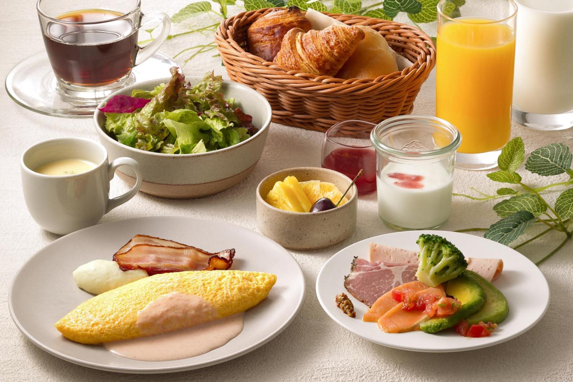 Miyako Hotel Hakata Фукуока Экстерьер фото A Japanese breakfast
