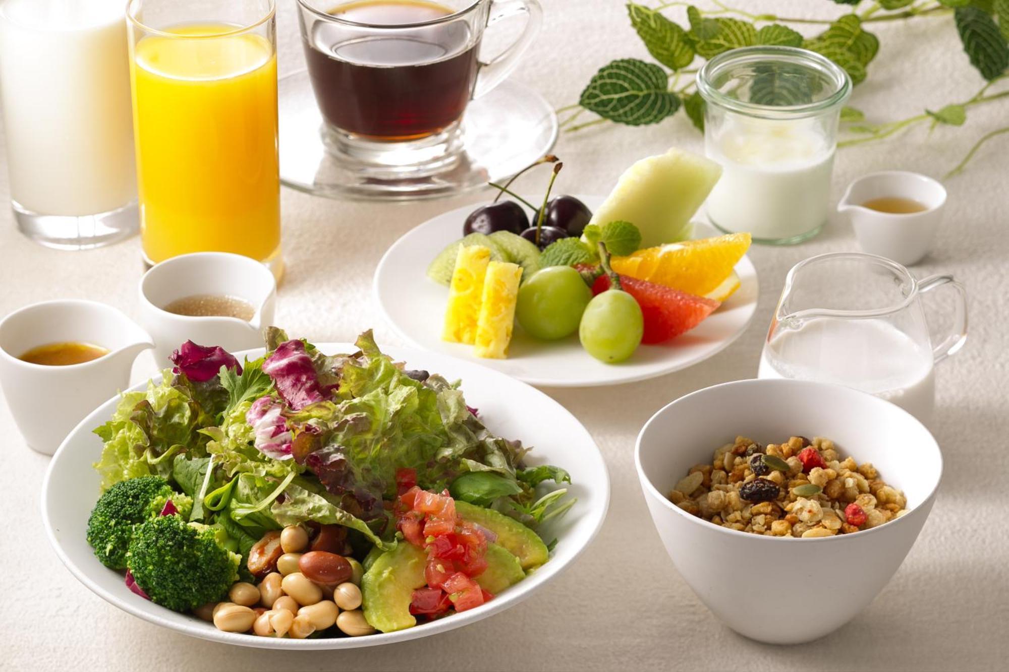 Miyako Hotel Hakata Фукуока Экстерьер фото A healthy breakfast